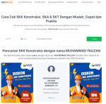 Pengalaman melakukan Cek SKK Konstruksi di CekSKK.com